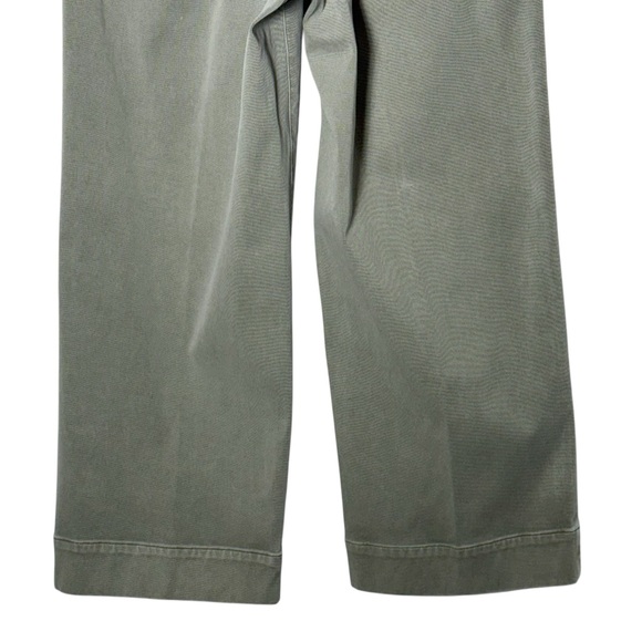 Spanx Stretch Twill Cropped Wide Leg Pant Light Sage Green Size Small - Picture 8 of 10